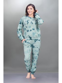 Velure - Green Classy Tie-Dye Track Suit (Set of 2)