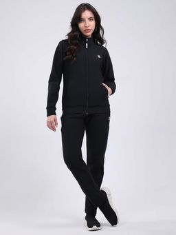 Rock.it - Womens Regular Fit Solid Collar Full Sleeve Jacket With Track Pant
