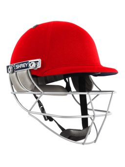 Shrey - Match 2.0 Steel-Red Cricket Helmet