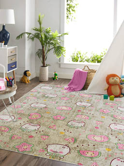 KALEEN - Kids Rug in a Bag-Washable Indoor/Outdoor Rugs for Bedroom/Living Area