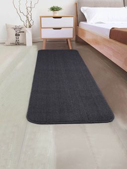Saral Home - Dark Grey Polypropylene Anti Skid Runner-60X200 Cm
