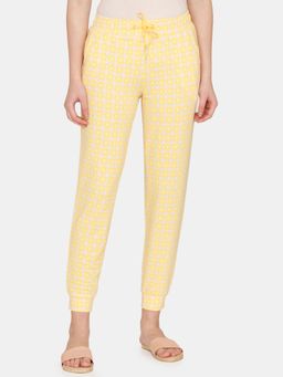 Zivame - Knit Poly Loungewear Bottom - Solar Power - Yellow