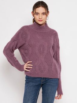 CAMLA - Purple Sweater for Women (M)