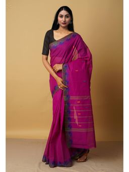 Unnati Silks - Wine Pure Pavani Venkatagiri Cotton Saree