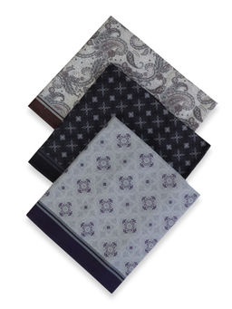 Bonjour - Men’S Silcora Cotton Handkerchiefs (Pack of 3)