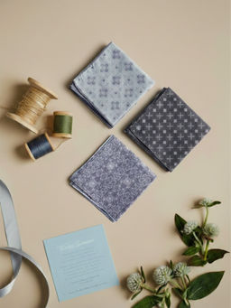 Bonjour - Super Combed Cotton Silcora Handkerchiefs (Pack of 3)