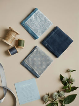 Bonjour - Super Combed Cotton Silcora Handkerchiefs (Pack of 3)