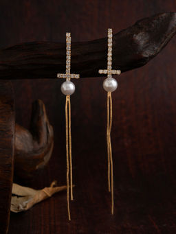 E2O - Gold Dangler Earrings For Women