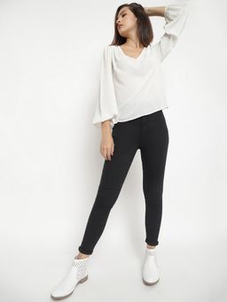 Belliskey - Womens High Waist Black Super Skinny Denim Jeans