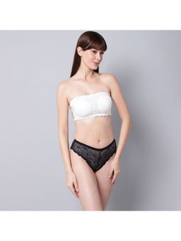 PrettyCat - Strapless Backless Bra Panty Lingerie Set White