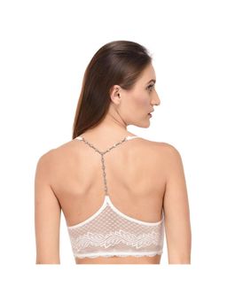 PrettyCat - Back Stone Lace Bralette - White