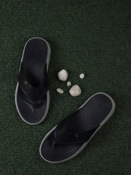 Carlton London - Textured Navy Blue Sandals