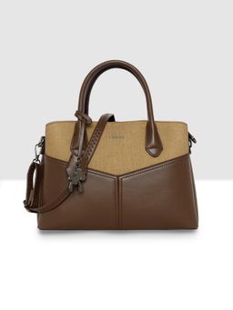 ESBEDA - Brown Iconic Equestrian Charm Handbag with Detachable Strap (M)