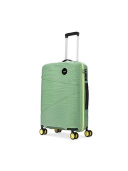 Skybags - Unisex Swirl Green Hard Luggage Trolley Bag