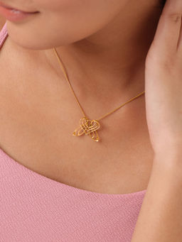 Mia by Tanishq - Butterfly Symphony Cupid Edit 14 KT Gold Pendant