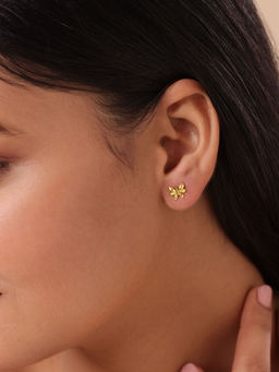 Mia by Tanishq - Enchanted Butterfly 14 KT Pure Gold Stud Earring