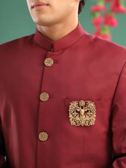 Cosa Nostraa - Men Gold Crown Of The Wild Brooch