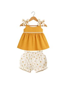 Earthy Tweens - Buttercup Bow Dress with Shorts