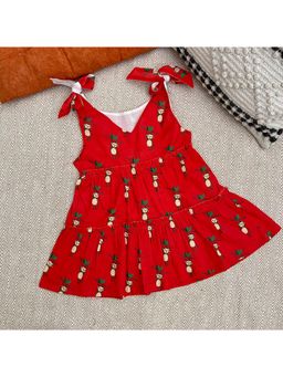 Bhaakur - Monkey Print Organic Cotton Frock