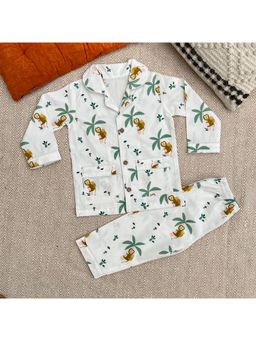 Bhaakur - Organic Cotton Monkeying Around Shirt with Pyjama