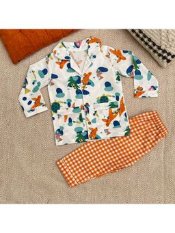 Bhaakur - Organic Cotton Turtles Shirt with Pyjama