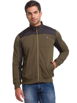 Being Human - Men Brown Solid Sweatshirt