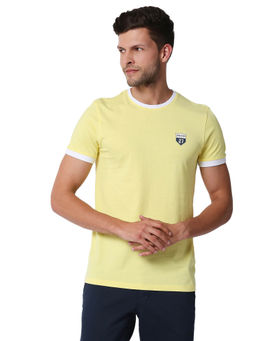 Being Human - Men Yellow Solid T-Shirt