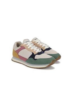 United Colors of Benetton - Men PU Suede Overlays Sneakers - Multi-Color