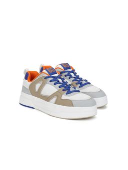 United Colors of Benetton - Men PU Mesh Colorblocked Sneakers - Multi-Color