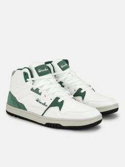 United Colors of Benetton - Colorblock Lace-Up High Top Sneakers - White