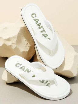 Cantabil - Casual Flipflops for Men - White