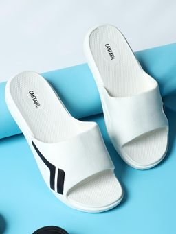 Cantabil - Casual Sliders for Men - White