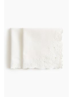 H&M - White 2-Pack Embroidery-Detail Napkins