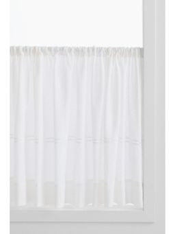 H&M - White Linen-Blend Cafe Curtain