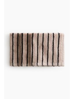 H&M - Beige 3-Pack Cotton Terry Flannels