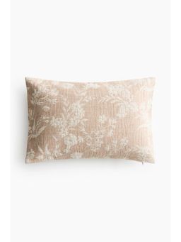 H&M - Beige Jacquard-Weave Cushion Cover