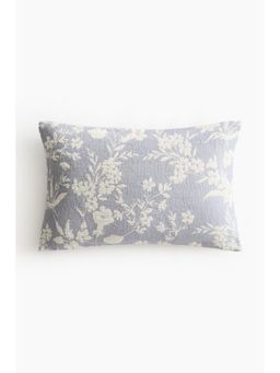 H&M - Blue Jacquard-Weave Cushion Cover