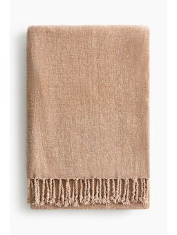 H&M - Beige Chenille Blanket