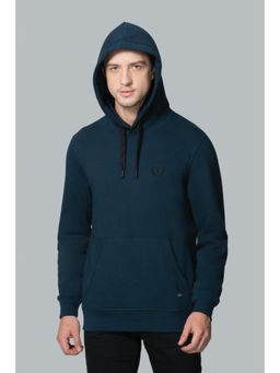 Van Heusen - Men Hooded Neck & Media Pocket Sweatshirt - Navy