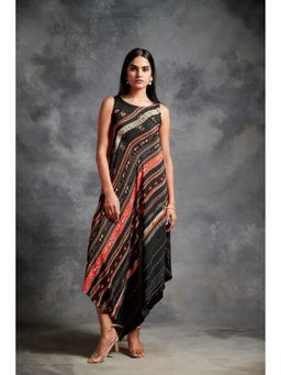 Saundh - Shanao Black Asymmetric Dress