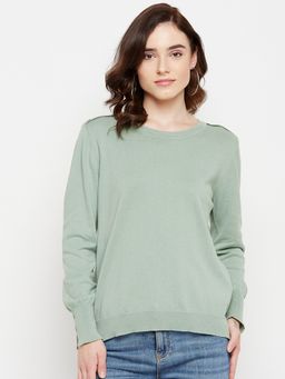Madame - Women Green Sweater