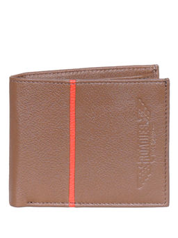 Justanned - Contrastic Red Striped Mens Leather Wallet
