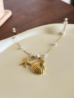 AMOSSH - Waterproof 18K Gold Plated Marial Necklace