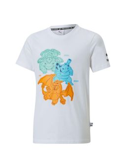 Puma - X Pokemon Unisex Kids White T-shirts