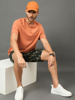 Club York - Men Olive Cargo Shorts