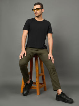Club York - Men Olive Casual Trouser