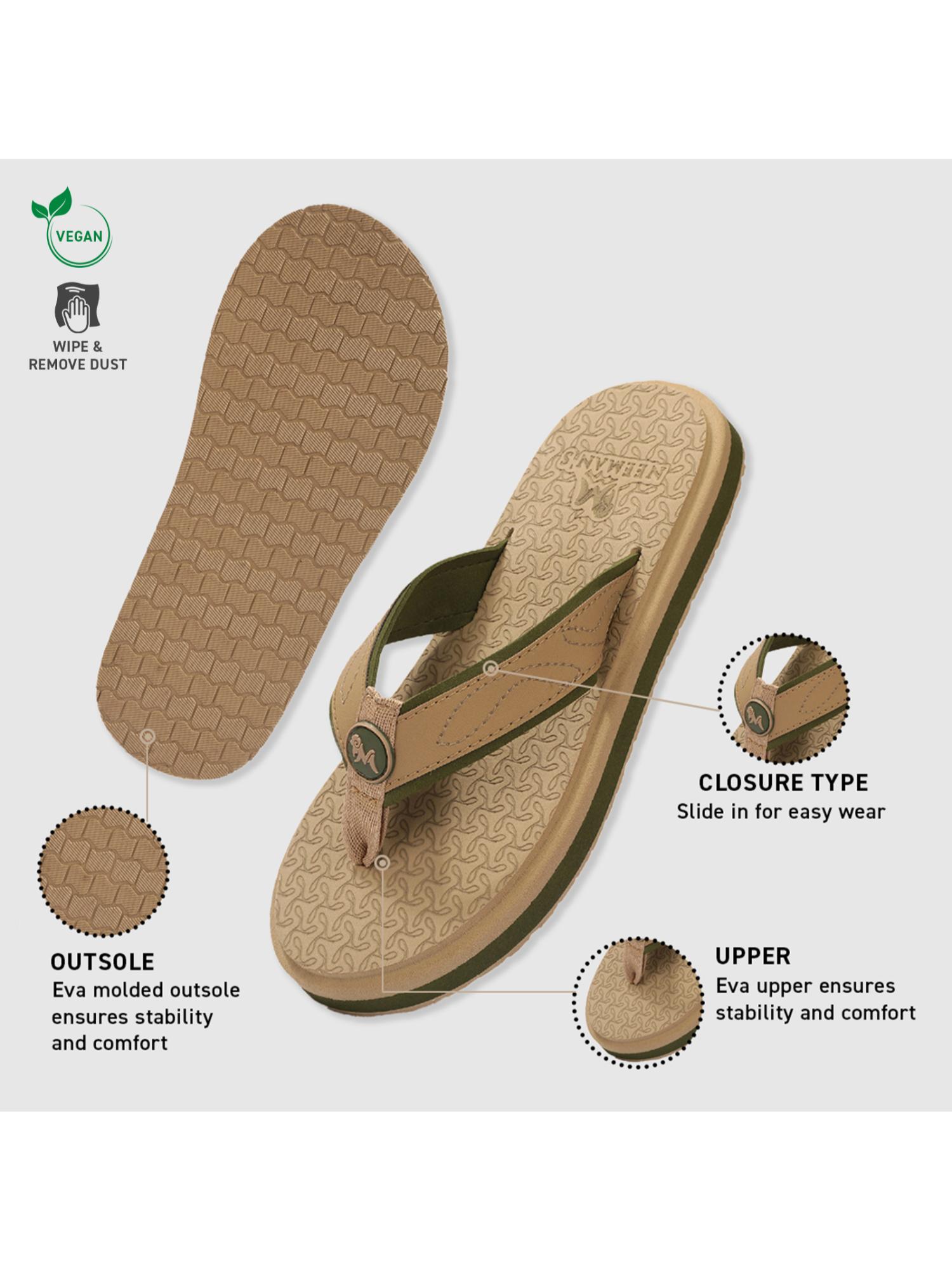 Eco Fluffy 2.0 othro Flipflops for men-Beige