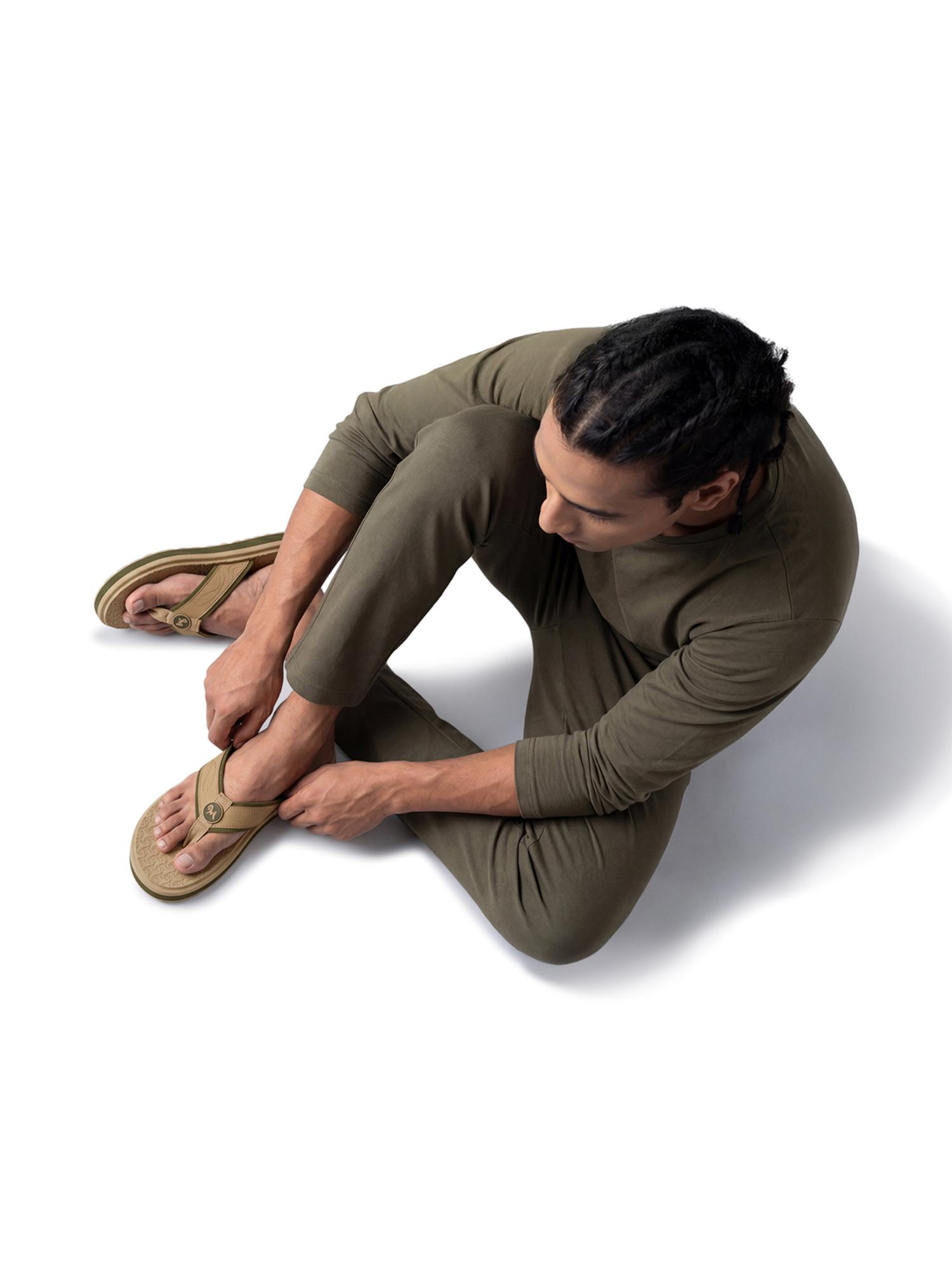 Eco Fluffy 2.0 othro Flipflops for men-Beige