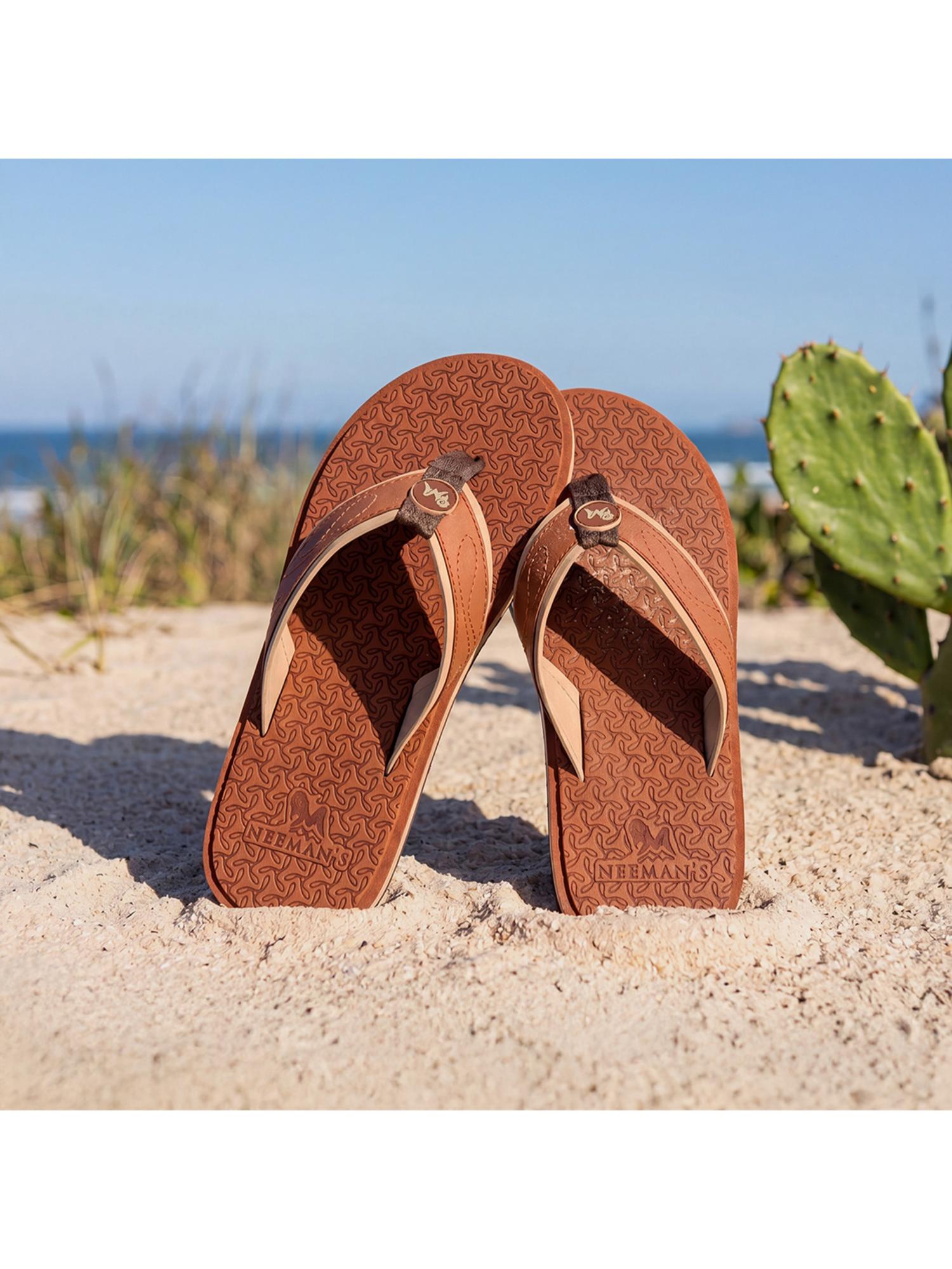 Eco Fluffy 2.0 othro Flipflops for men-Rust