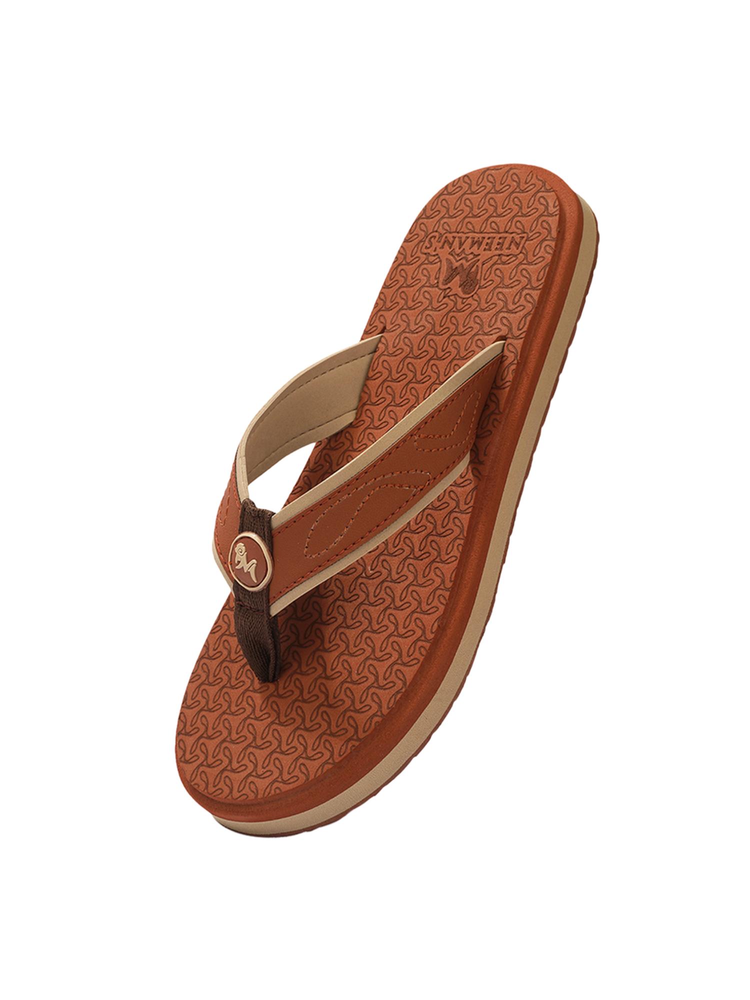 Eco Fluffy 2.0 othro Flipflops for Women-Rust